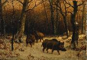 Rosa Bonheur Wild Boars in the Snow Spain oil painting artist